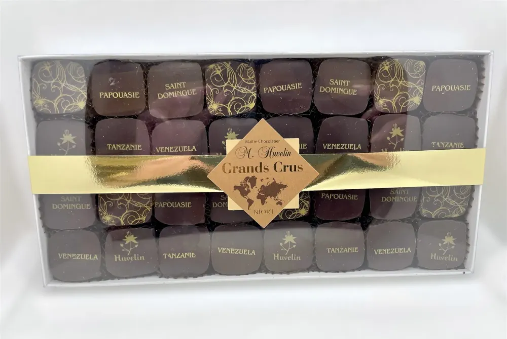 Boîte « Carré pure origine » 300g Ganache noir